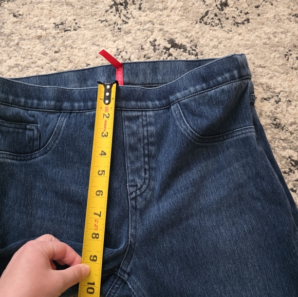 SPANX Denim Leggings Womens Size m Dark wash - Picture 7 of 8